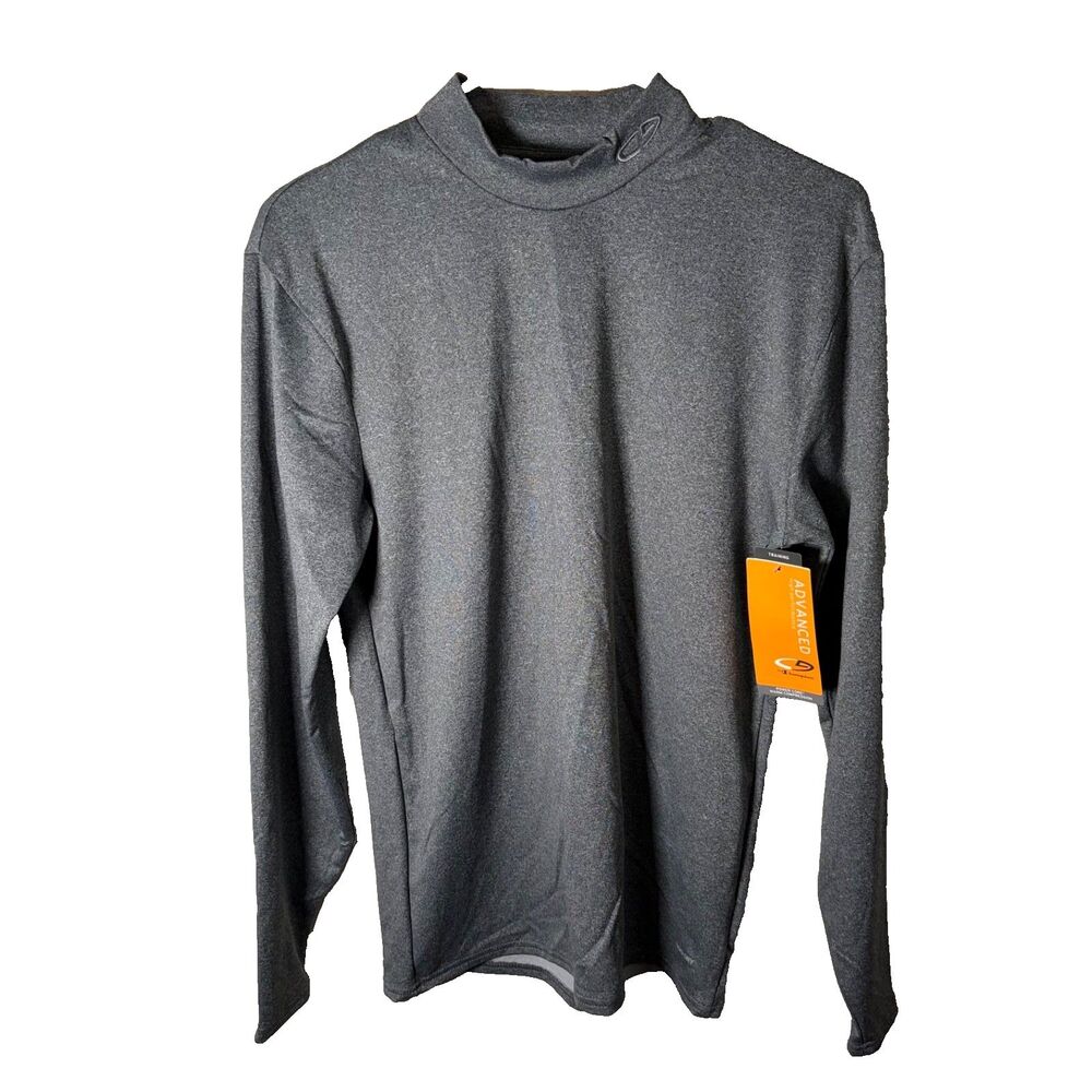 C9 Champion T-Shirt Women's Large Gray Athletic Turtleneck Active Top NWT